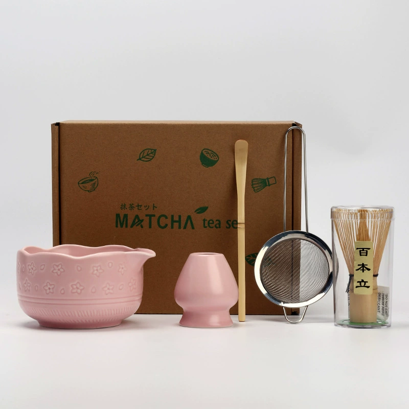 Матча, чайная чашка, набор, нож, чайный порошок