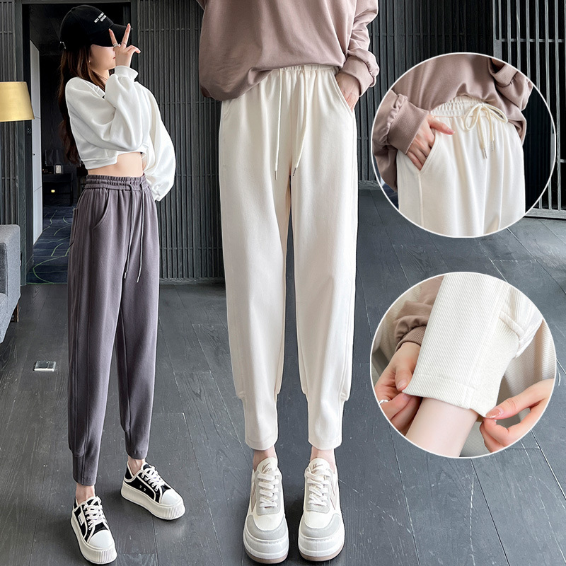 Zhengzhou Women's Sports Sweatpants 2026 Autumn Loose Harem Pants Casual Jogger Pants for Petite Women 9/10 Length Pants 2312