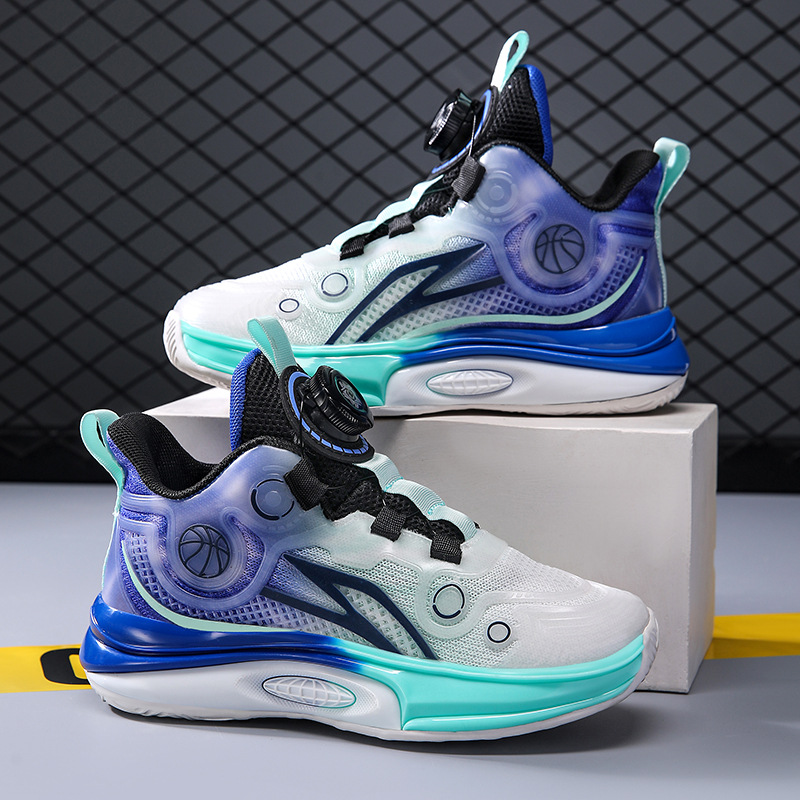Dziecięce buty do koszykówki oddychające sportowe dla chłopców_voghion.com
