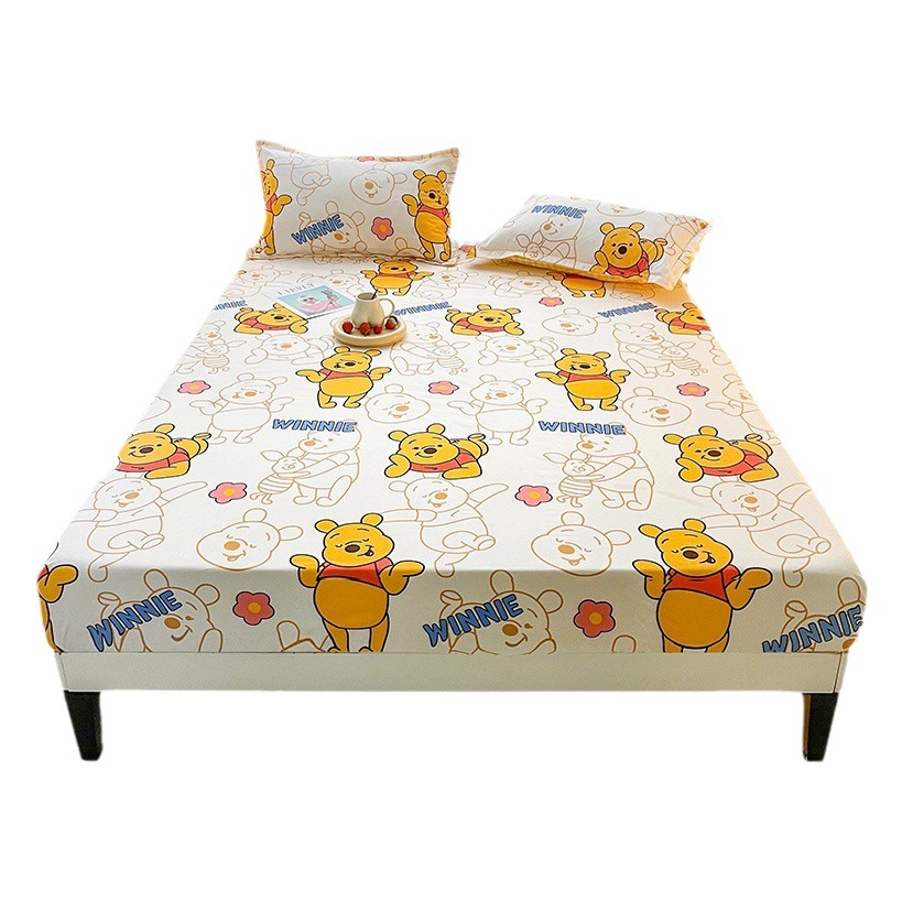 Protector de colchón ajustable con estampado cepillado, suave al tacto, antideslizante, para cama individual/doble, de Disney.