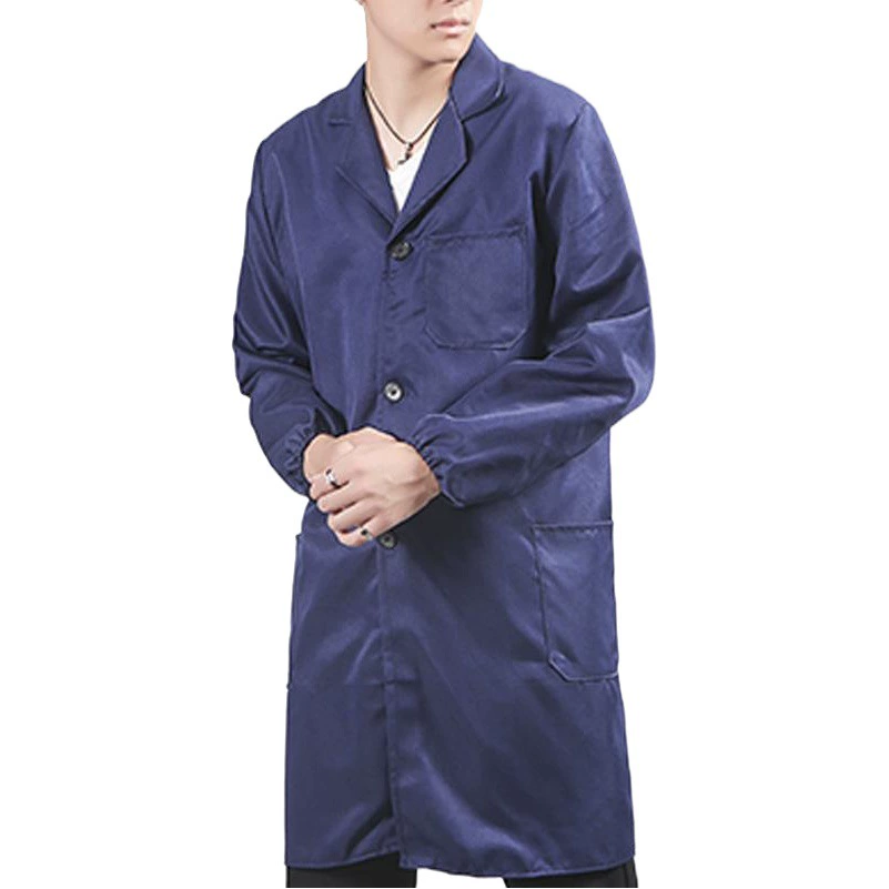 Синее пальто, восемь цветов, дополнительно, мужской и женский халат с полным замком, костюм для ремонта машины, длинное пальто с вышивкой для печати