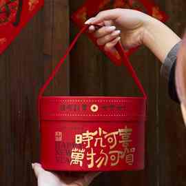 2026新年礼盒包装盒糖果饼干马年礼盒抱抱桶礼品盒年货春节空盒子