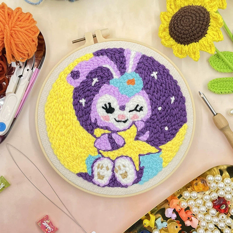 Новый набор материалов для DIY вышивки игла П poke embroidery материал сумка Punch Needle & Rug Punch игла для вышивания крестом клиент,