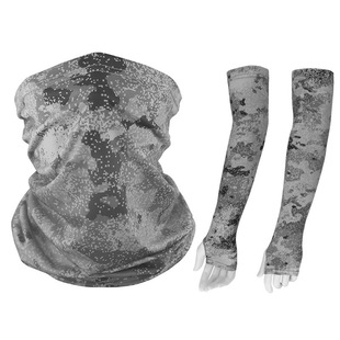 New Camouflage Neck Gaiter Sun Protection Double-Sided Ice Silk Mask Scarf Jungle New Green Ice Sleeve Face Towel Ice Silk Breathable