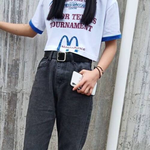 Black square buckle Internet celebrity same style women's belt style jeans belt decoration versatile pants belt stylish and thin