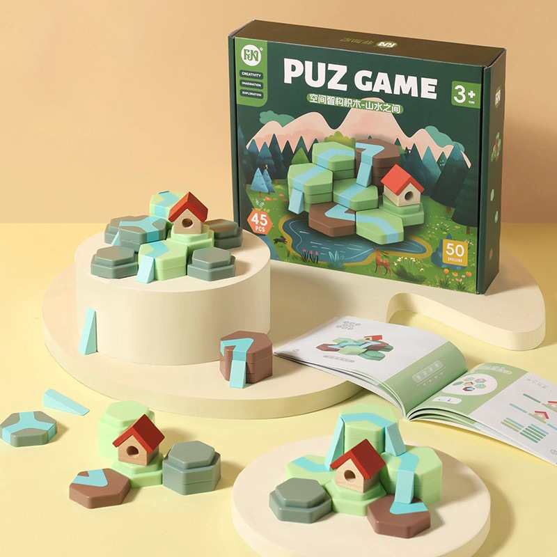 Children's Educational Space Building Blocks Multi-Functional Logical Thinking Building Academic Mathematics Training Toy Gift