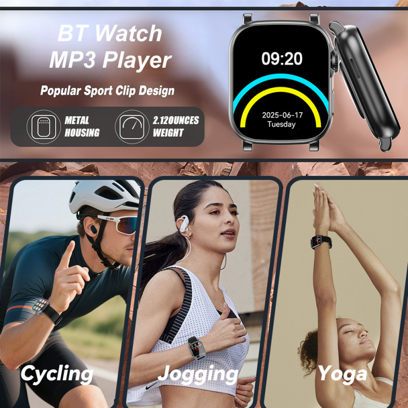 [外国貿易版] メーカー卸売 MP3/MP4 スポーツウォッチ多機能プレーヤー Bluetooth MP3 ウォッチ外部再生|undefined