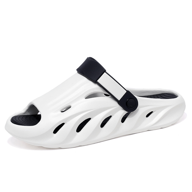 Zapatillas de verano hombres antideslizantes al aire libre ocio deportivo resistente al desgaste moda ropa exterior sandalias y zapatillas tendencia transfronteriza zapatillas de una palabra