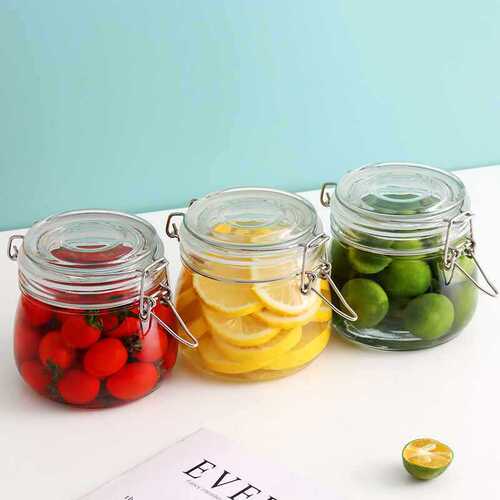 Baijie glass sealed jar food-grade pickles pickle jar household wine bottle empty bottle small storage storage jar