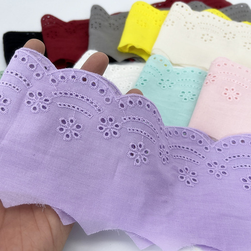 10cm Wide Colorful Cotton Lace Hollow Edge Lolita Princess Dress Costume DIY Home Sofa Accessory