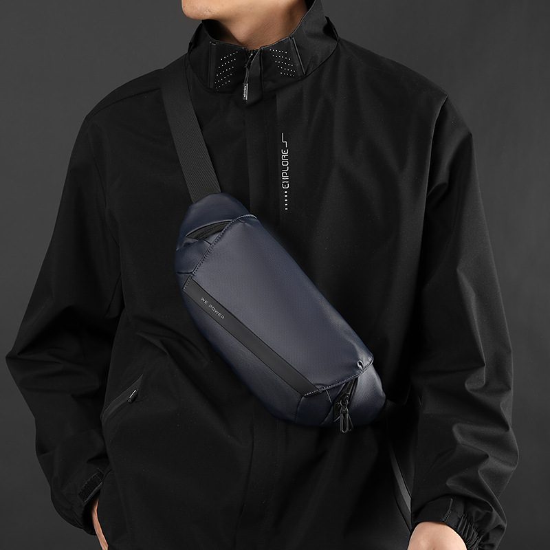 WEPOEWR nuevo estilo de ciclismo de viento bolso de cintura deportivo de viaje de negocios para hombres bolso de pecho de hebilla magnética