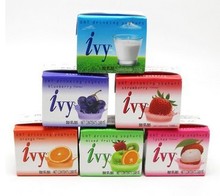 泰國進口零食IVY愛維雅水果酸奶飲料180ml*48盒/箱多口味藍莓綜合