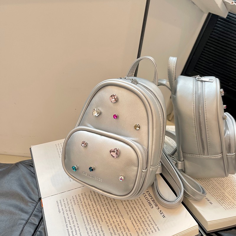 Hochwertiger modischer Rucksack für Damen 2023 neuer lässiger kleiner Rucksack trendiger Rucksack im College-Stil Mini-Rucksack_voghion.com