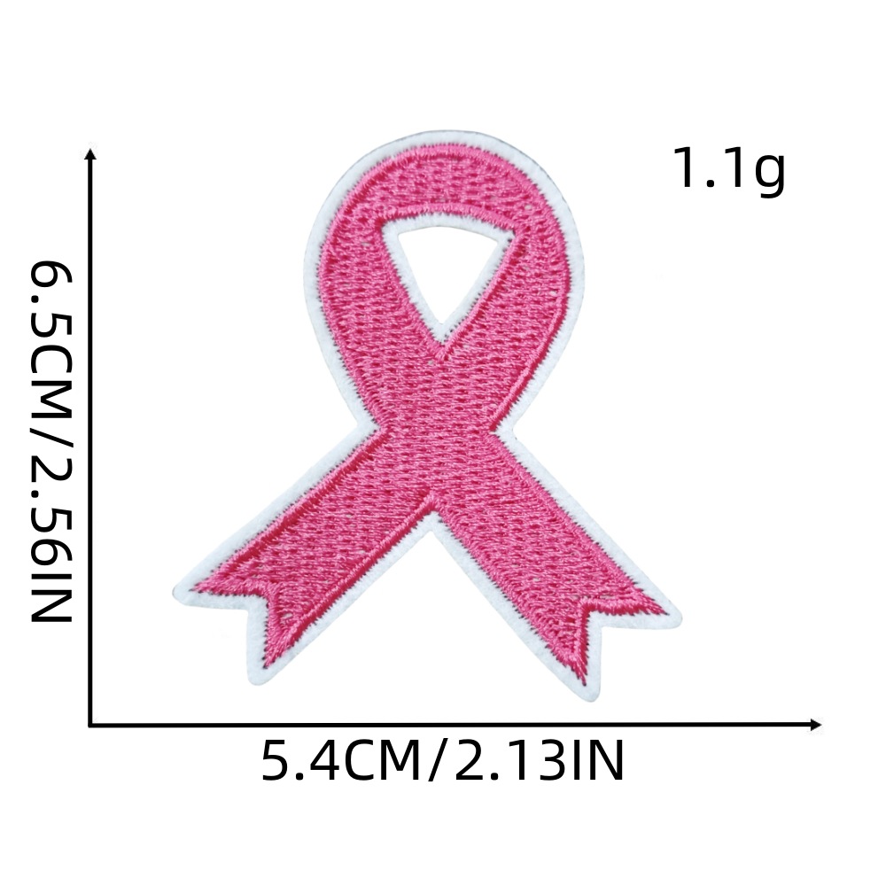 粉色丝带布贴9#