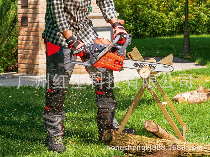 意大利欧玛油锯GSH400/510大功率家用油锯18寸户外伐木锯汽油链锯