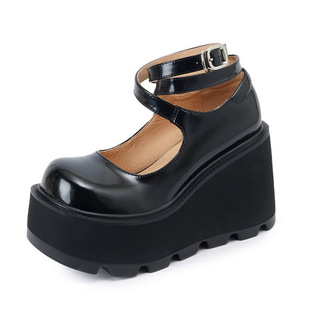 Platform Shoes Lolita Punk Diablo Cosplay Lolita Shoes Boots Strap Women's Shoes