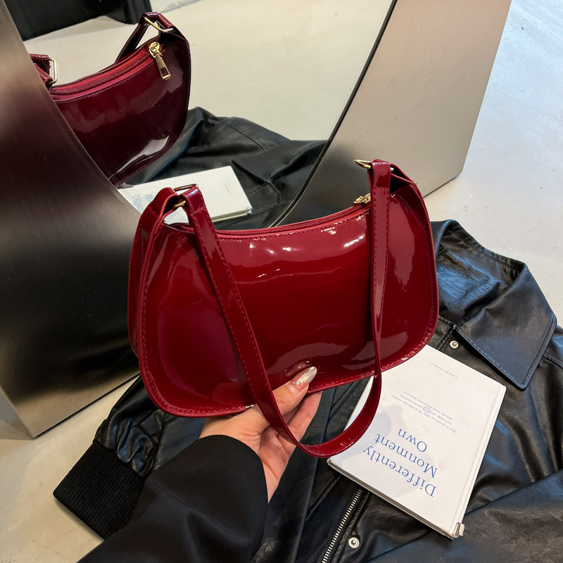 2025 nuevo bolso de axila de color caramelo bolso retro simple bolso de estilo occidental de moda bolso de hombro de mensajero femenino image 8