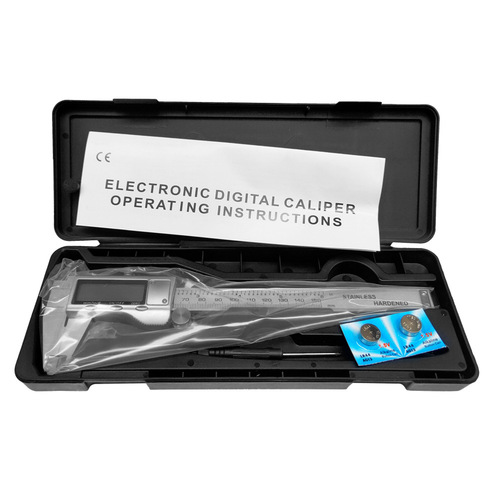 150mm stainless steel electronic digital display vernier caliper with fractional unit digital caliper