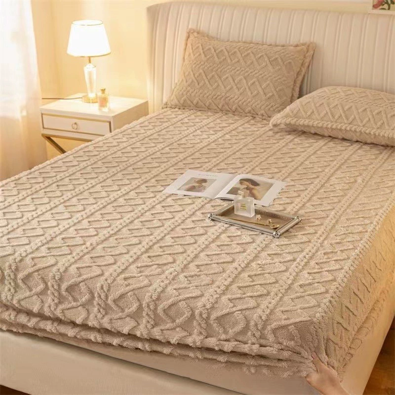 Quilted Velvet Bedspread 3-Piece Set, Non-Slip Mattress Protector, Multiple Sizes & Patterns