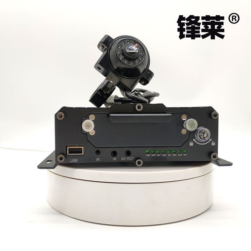 锋莱AHD DVR监控主机车载硬盘录像机4TB大容量8路1080p高清4G GPS
