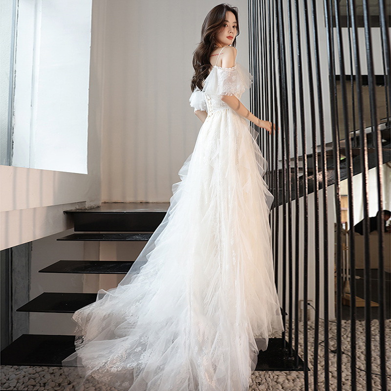 White sexy evening dress