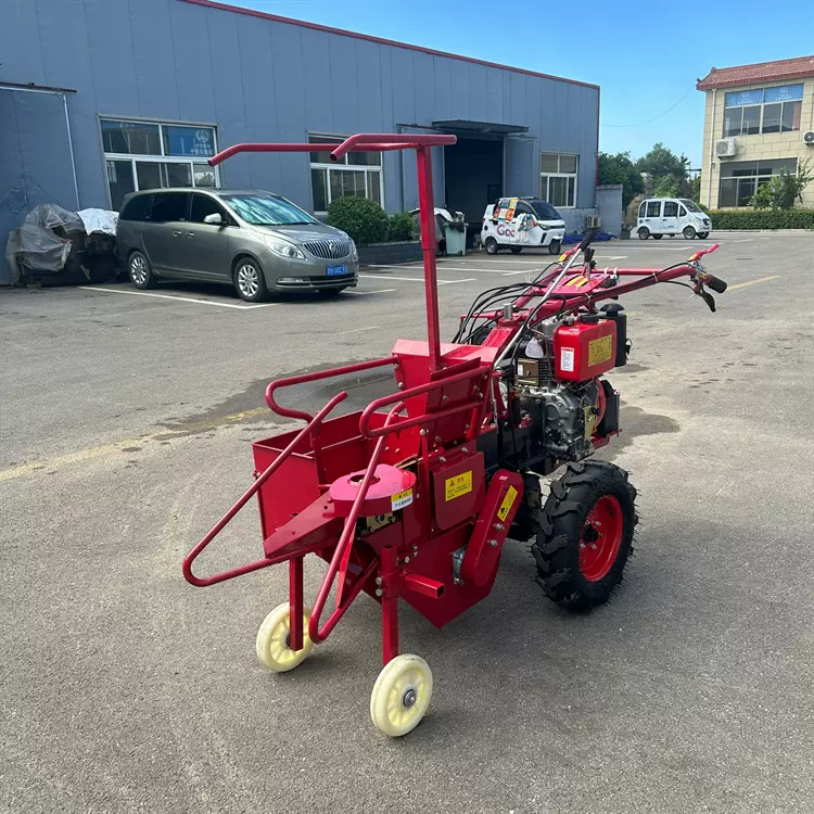 家用柴油单行收获机秸秆粉碎机 自走式农用柴油大马力收获一体机