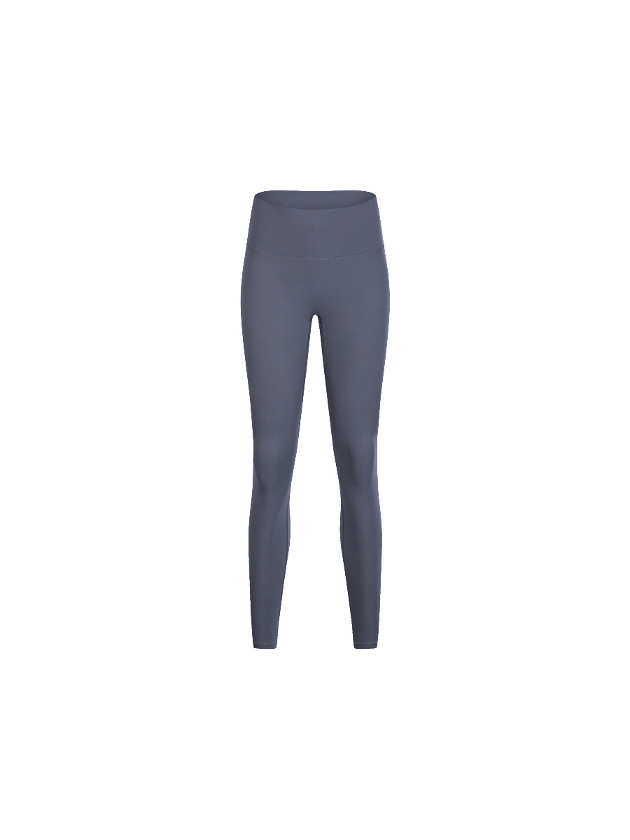 Pantalones de yoga de levantamiento de cadera desnuda de cintura alta europea y americana verano corriendo de secado rápido más tamaño pantalones de fitness deportivo pantalones cepillados ropa de yoga de mujer