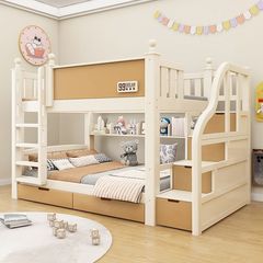 上下同幅実木子母ベッド高低ベッド二段ベッド小戸型二段ベッド母ベッド子供上下ベッド