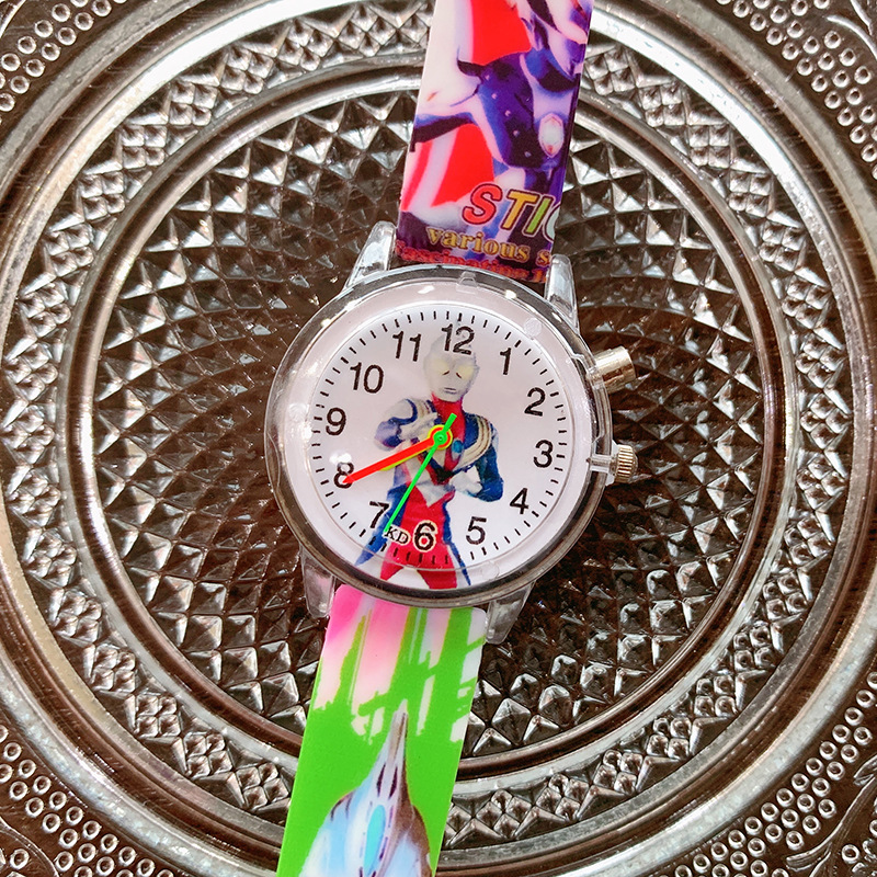 Aisha Niña de dibujos animados impreso reloj de cuarzo luminoso 2023 reloj para niños lindos al por mayor de suministro transfronterizo