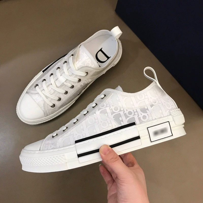 Холст сетчатая пряжа старомодная обувь буква повседневная европейская станция спортивная обувь мужская толстая подошва маленькая белая обувь дышащая ретро дикая