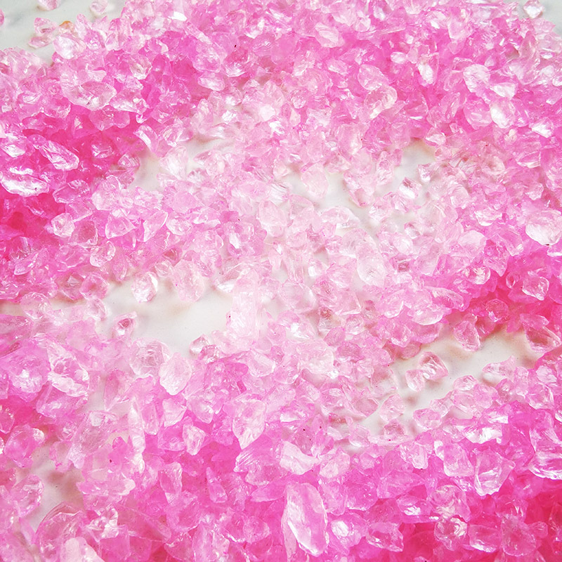 彩色玻璃砂diy材料燭台飾品 不規則透明創意手工透光