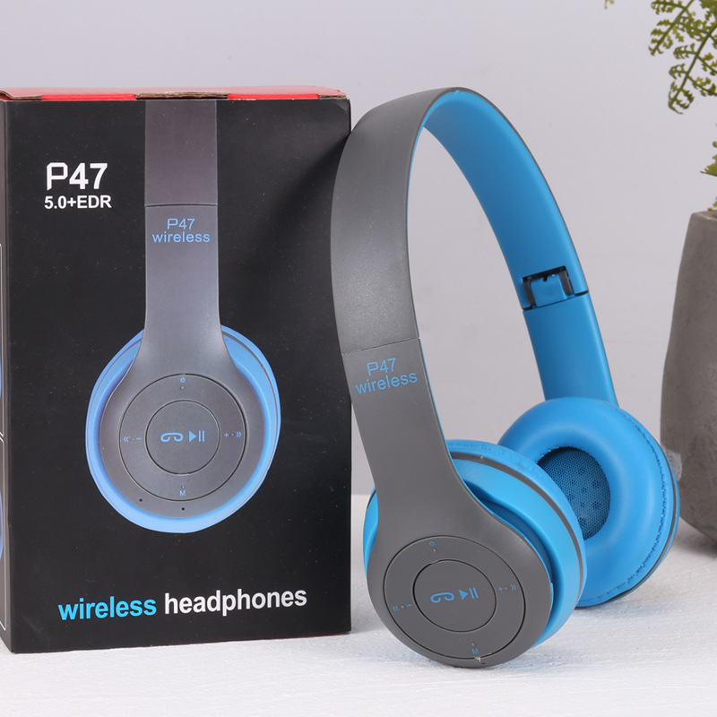 P47 Headphones Are Specially Designed for Foreign Trade Export and Cross-Border Popular Head-Mounted Wireless Bluetooth Headsets Foldableable Source Manufacturer