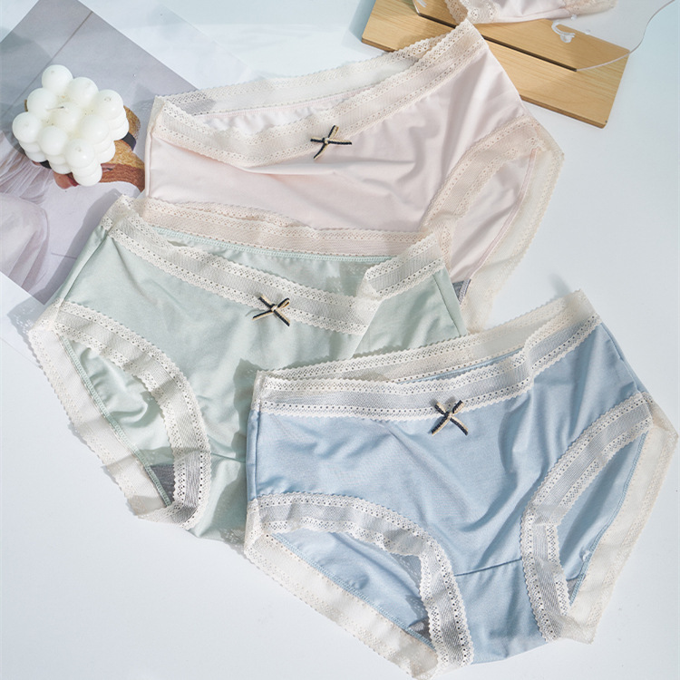 New nude sexy thin mid-waist underwear women's hip lifting soft breathable comfortable briefs women's shorts head