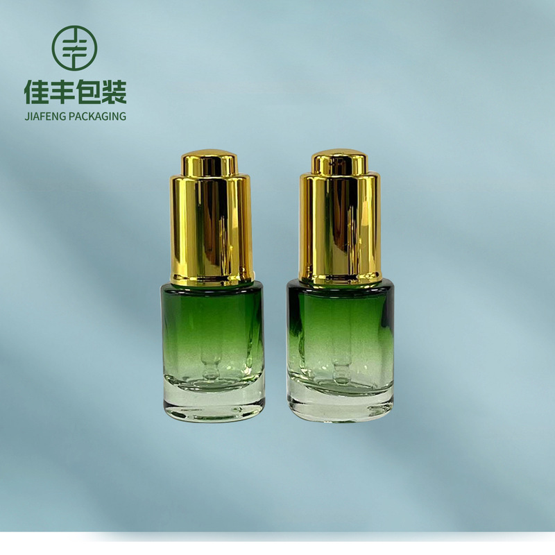 厂家批发厚底直圆滴管瓶10ml15ml20ml按压精油瓶原液分装玻璃瓶|undefined