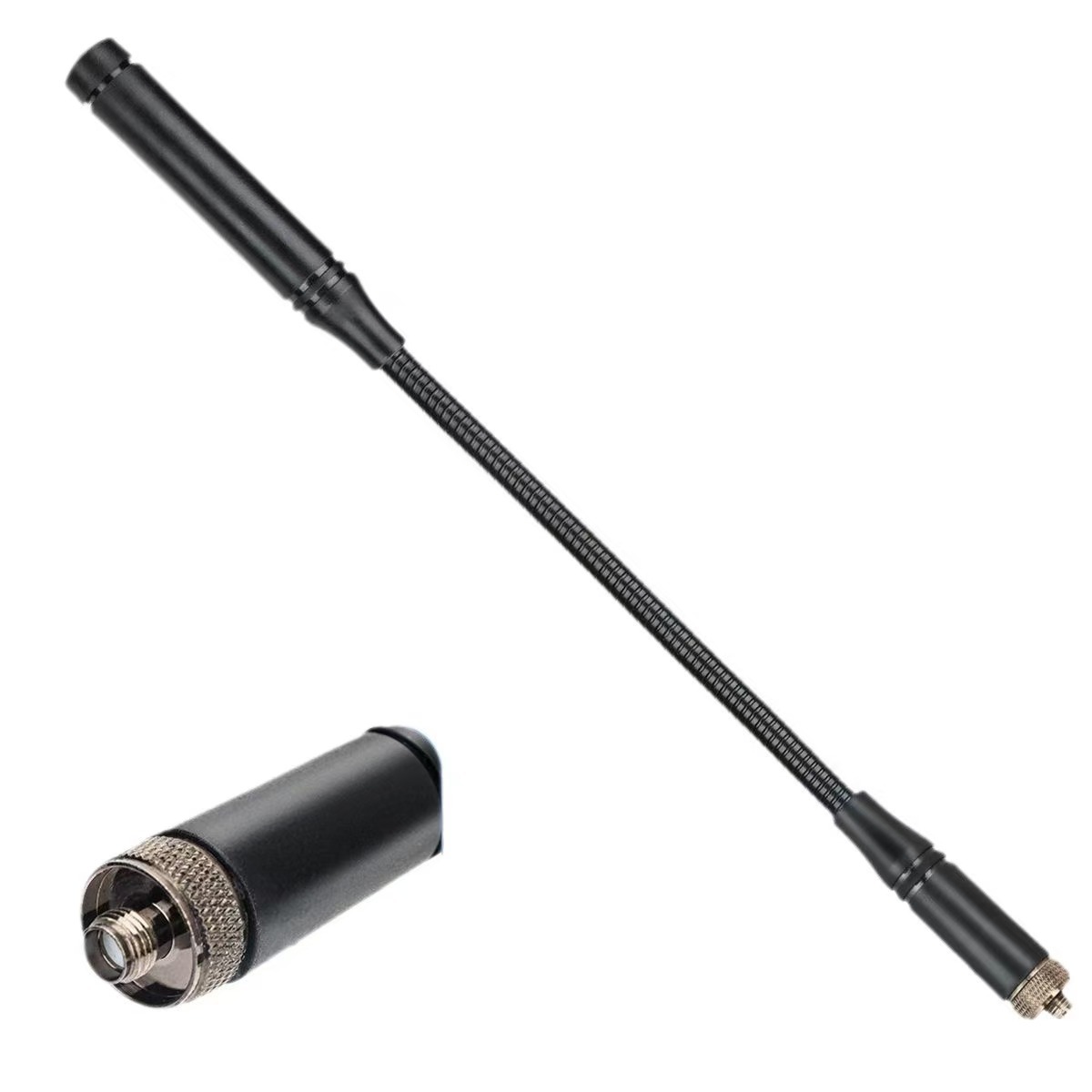 Antena táctica de tubo de ganso de CS SMA hembra UV de doble segmento de alta ganancia Baofeng UV - 5R AR - 152 accesorios de intercomunicador