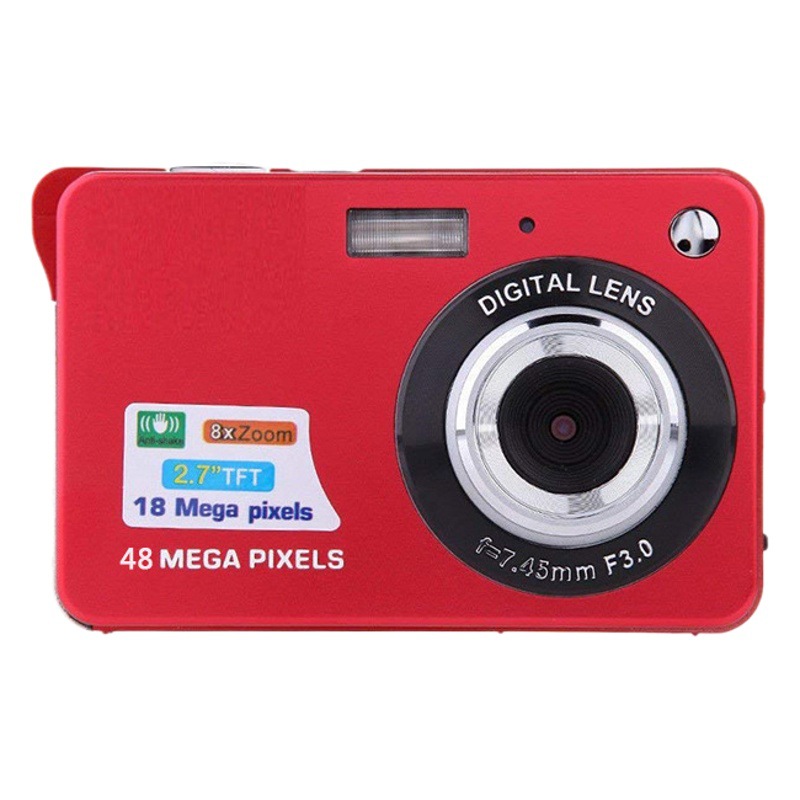 Cámara digital de alta definición CCD de tres cámaras D6 con películas, cámara de música, pantalla táctil, autorretrato de estudiante, cámara retro