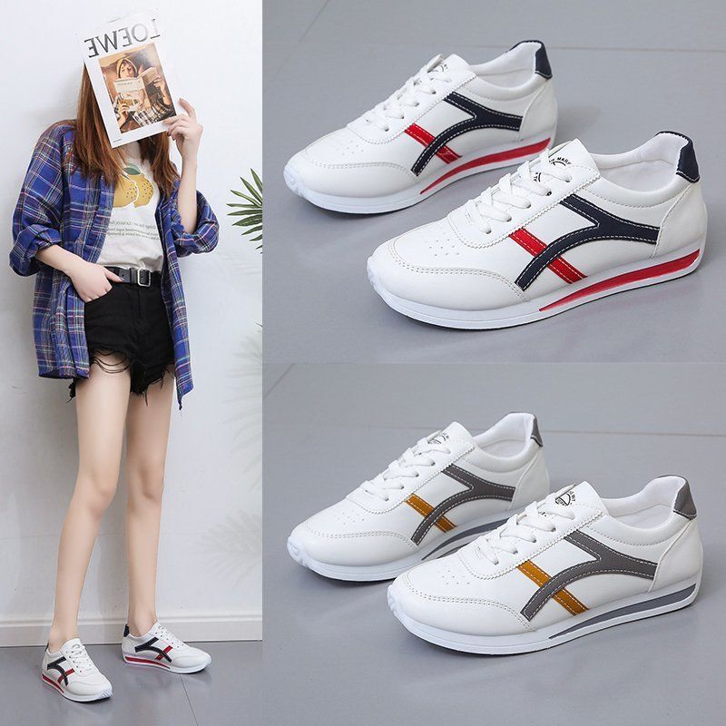 Forrest Gump White Sneakers for Women 2026 New Autumn Korean Style Versatile Student Street Style Sports Casual Flat Sneakers Women's Shoes