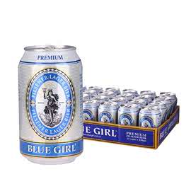 BLUE GIRL/蓝妹啤酒330mL整箱24听 酷爽精酿啤酒 黄啤国产清啤酒