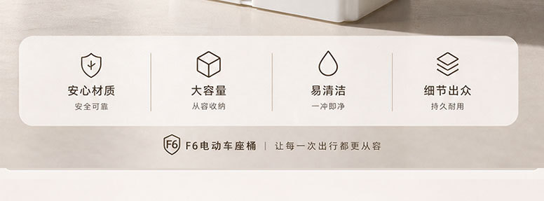 Battery storage box, white plastic seat box, compatible with F6 model 60V72V electric vehicle seat cushion compartment accessories