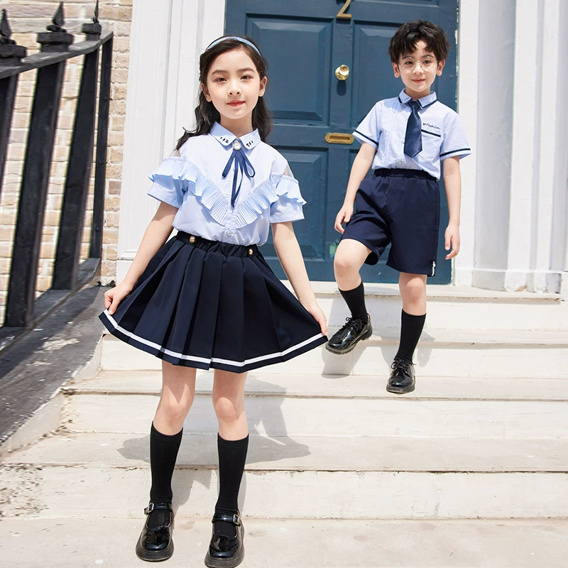Summer clothing for kindergarten, children's uniform, set with hood