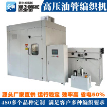 波纹管编织机洗车管工程液压管铁氟龙管四氟管编织机高压钢丝编织