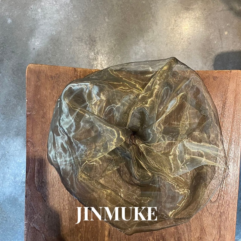 JINMUKE 韓国輸入ヘアアクセサリー、オーガンジー、特大シルク糸、春夏新作ヘアゴム|undefined