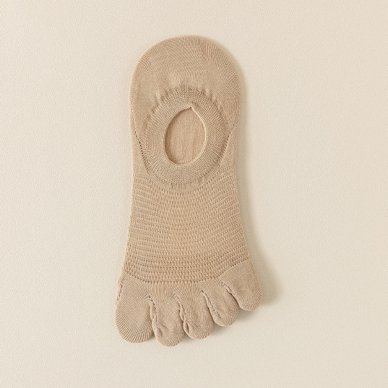 Cinco dedo calcetines de verano delgados antiolor calcetines de malla transpirables, calcetines de barco invisibles, calcetines para niños