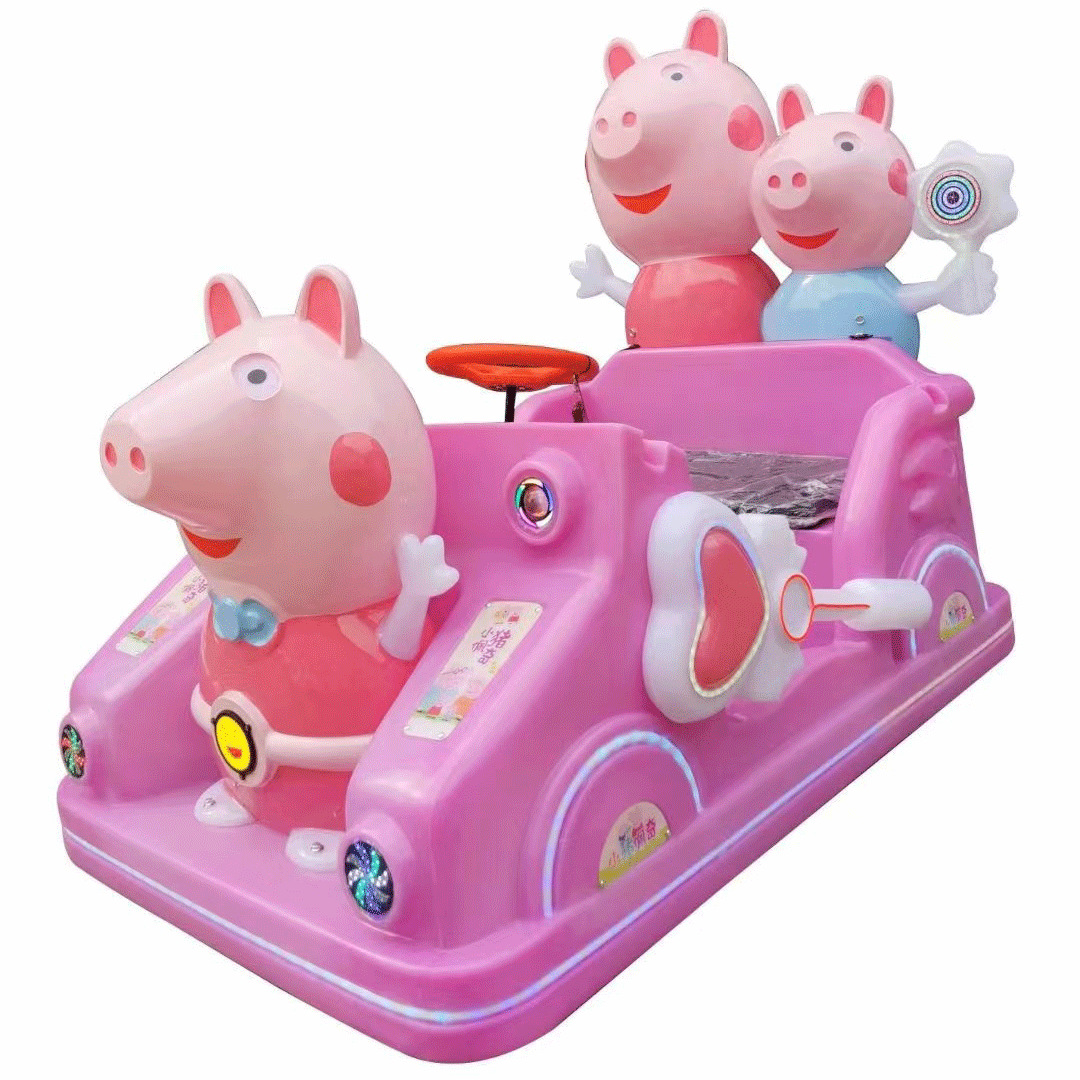 New Peggy Square Rental Children's Bumper Car Gabon Flying Mara Princess Flower Car Double Parent-Child Toy Car
