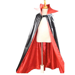 ハロウィンパーティーマント子供用コスチューム二重層赤黒悪魔吸血鬼マントハロウィンステージパフォーマンスコスチューム