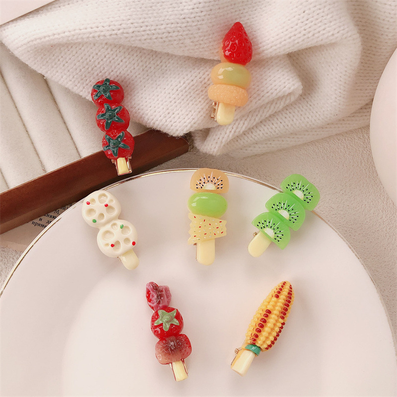 7g Weight Hair Clip Hair Accessories Type 1 Piece Quantity Holiday, Street Occasion Acrylic Material Fruit Pattern All Seasons Season Women's Gender Cute Style Cute Women's Fruit Acrylic Hair Clip 1