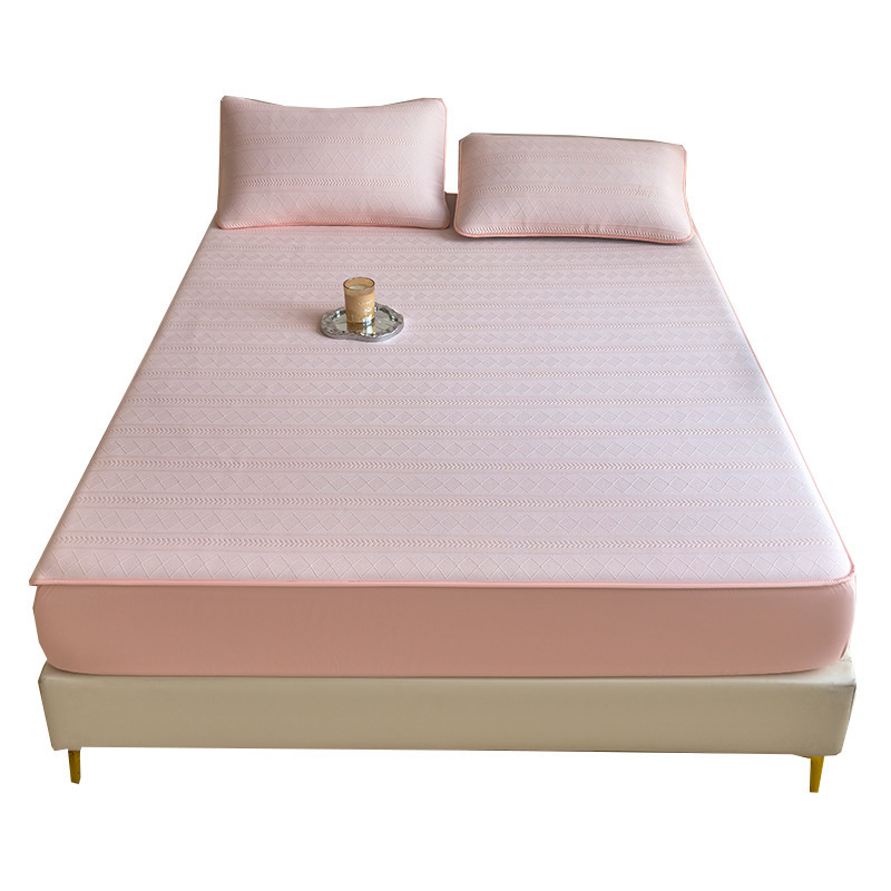 Cama de clase A cubierta de cama 2025 nueva cubierta de cama general de cuatro estaciones cubierta de protector de colchón de algodón intercalado todo incluido cubierta de sábanas