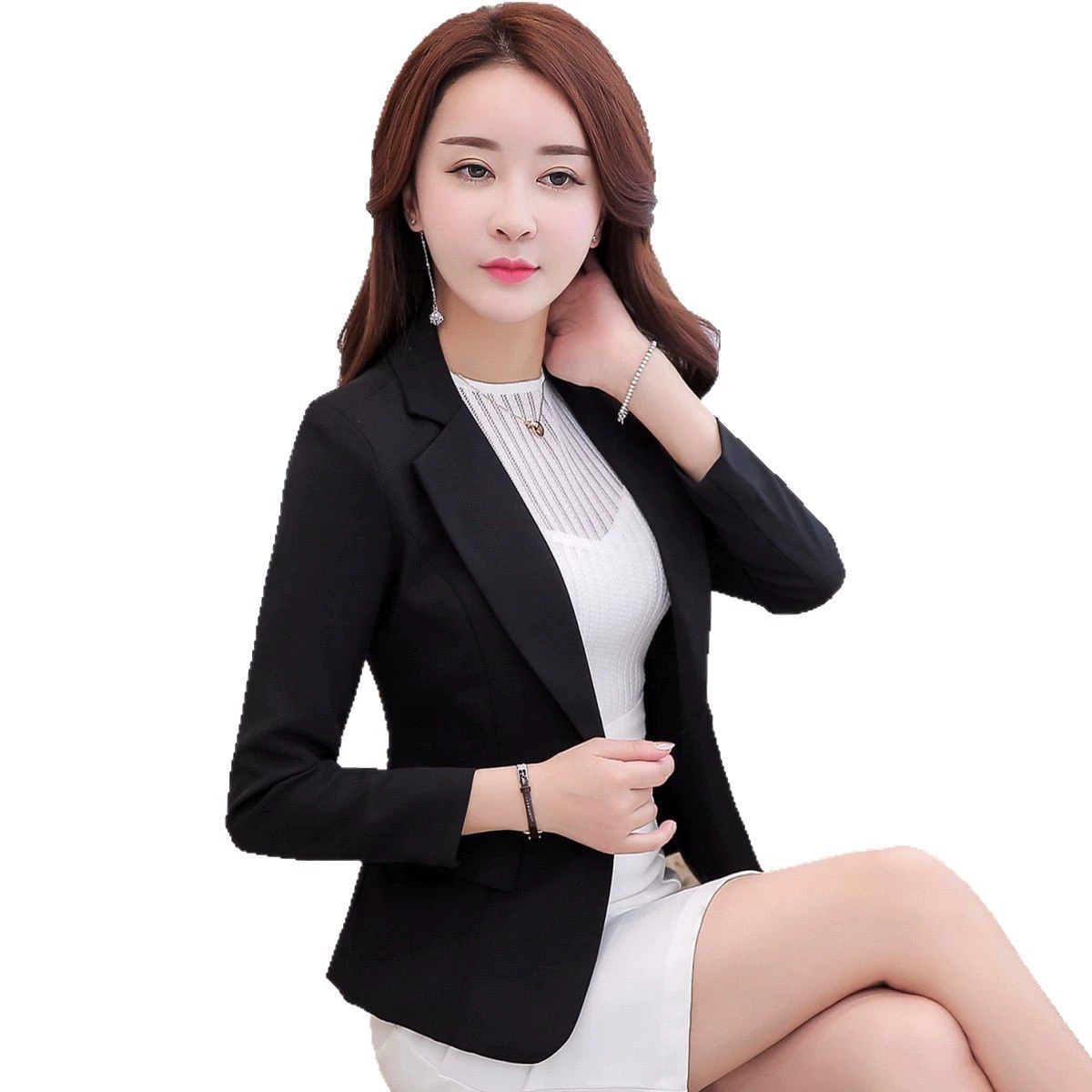 Осенний демисезонный классический пиджак для отдыха, корейский стиль, slim fit