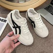 新款女士德训鞋夏季百搭休闲女鞋透气软底舒适时尚潮流一件代发
