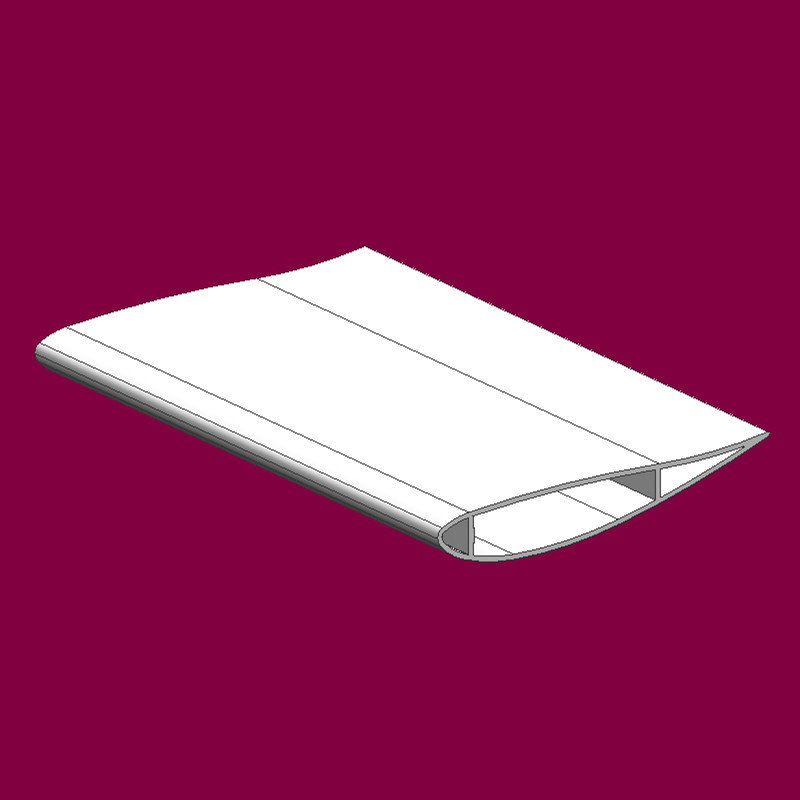 供应挤压风机扇叶铝合金型材 168mm宽异形叶片铝合金 叶片铝材